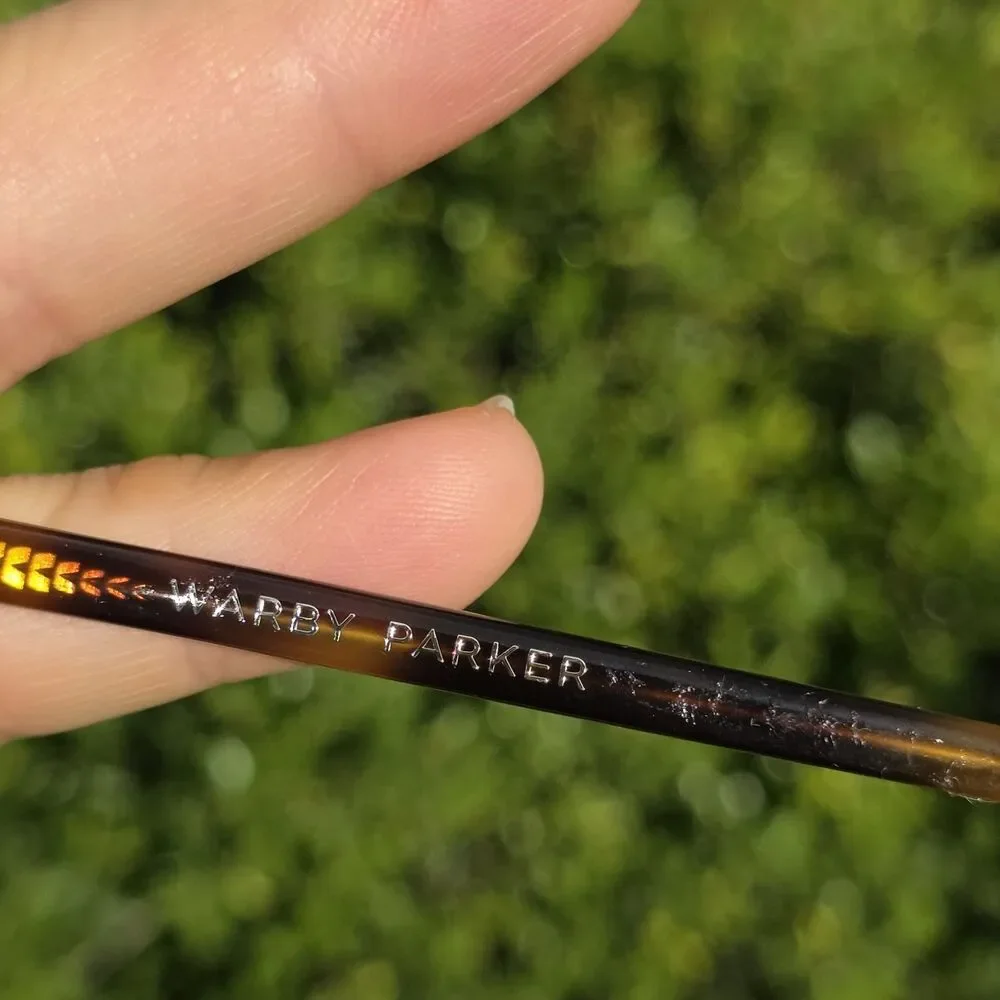 Warby Parker LAUREL 225 Brown Tortoise Shell Round Eyeglasses Frame 52-17-140 mm